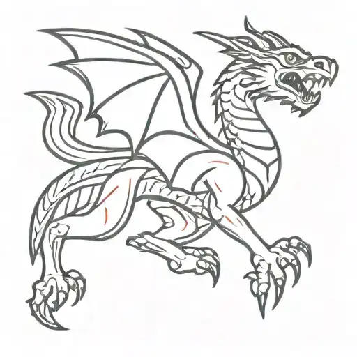 Welsh Dragon Rugby Ball