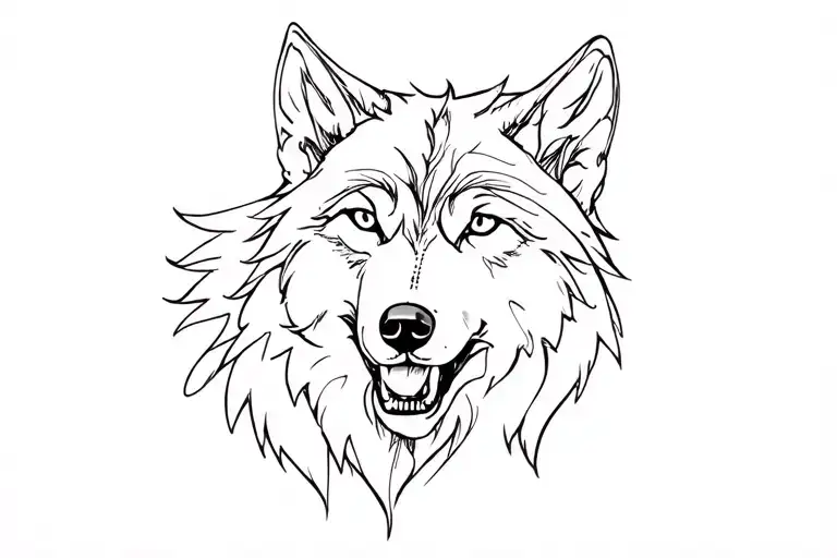 Wolf And Tattoo Machine