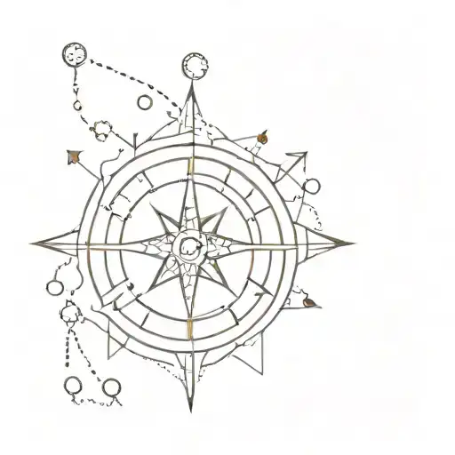 Compass Snowflake Design