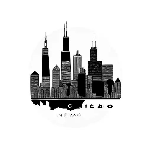 Chicago Skyline Outline