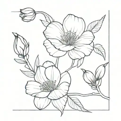 Birthlower Arm Wrap February Birth Flowers