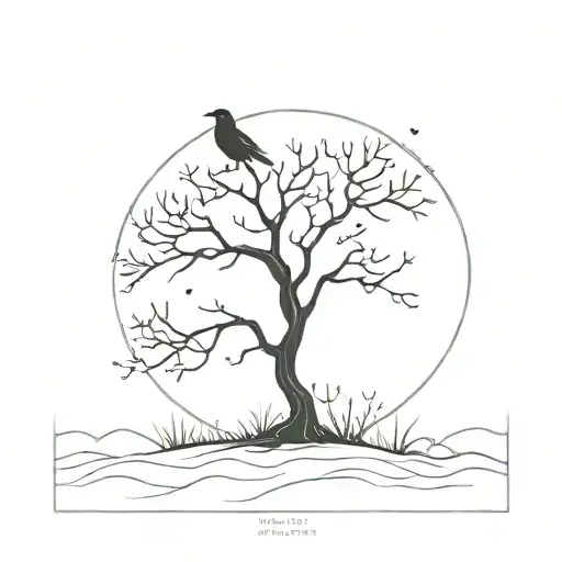 I Want A Tattoo Of The Poison Tree With Some Crows Sprinkled In With A Moon At The Top