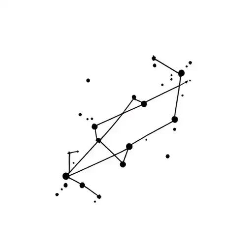 Sagittarius And Leo Zodiac Sign Intertwined Constellation