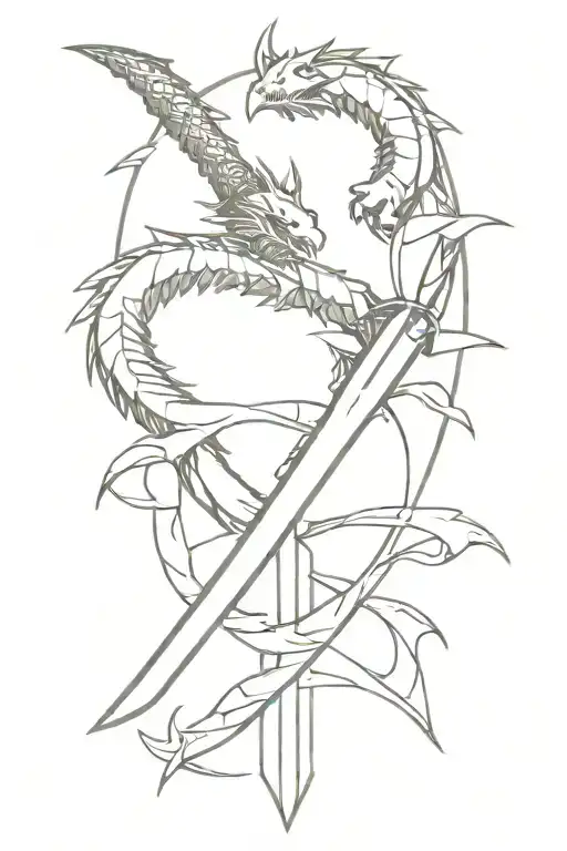 Dragon Sword And Book