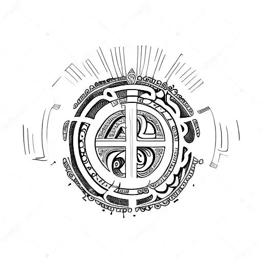 Aeonic Word In Ancient Font