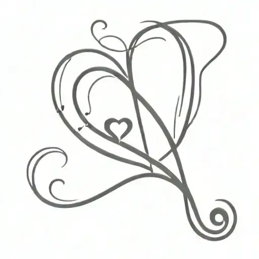 A Tattoo Of A Musical Note Intertwined With A Heart Symbolizing The Love For Your Daughter Tj