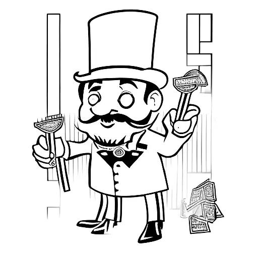 Monopoly Guy As A Butcher