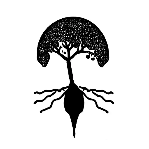 Skeleton Under A Lemon Tree