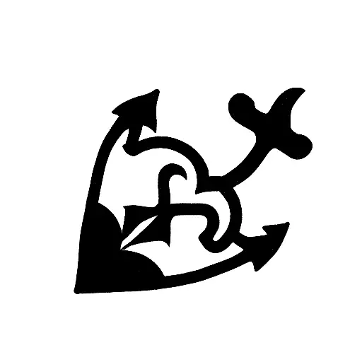 Heart Anchor Semicolon