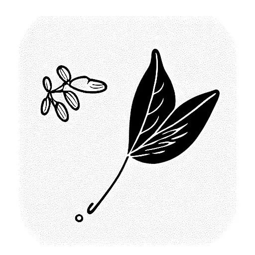 Serotonin 5-Hydroxytryptamine With Leaf And Little Flowers