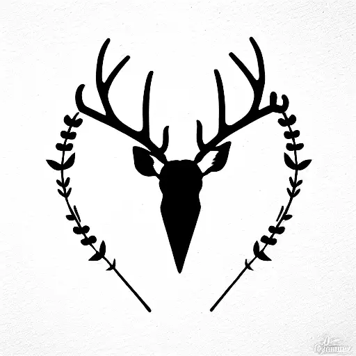 Minimalist Deer Antlers