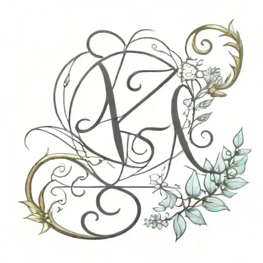 Ftj Alphabet Representing Eternal Love