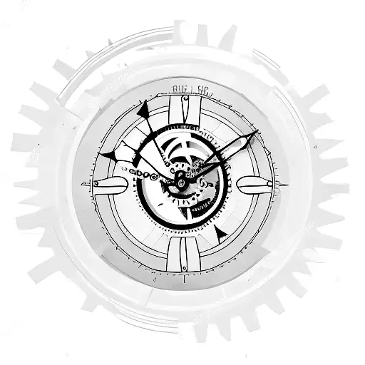 Create A Tattoo Of A Vintage Clock With Gears