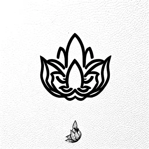 Hakuna Matata Combined With The Symbol Of Lotus Flower