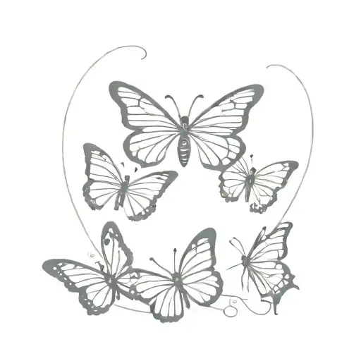 Butterflies Single Line