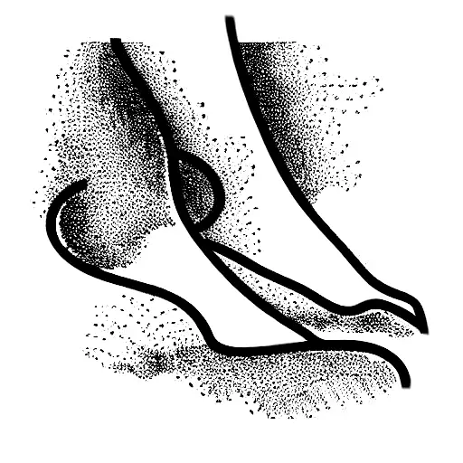 Mountain And Waves Anklet