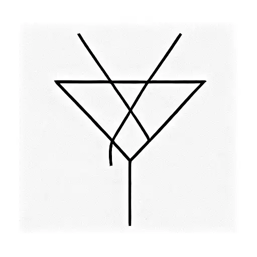 Dainty Triangle With Delicate Wildflowers Incorporated