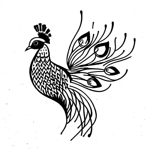 Peacock An Elk And A Dove