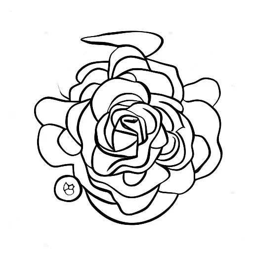 Gemini Sign With Roses