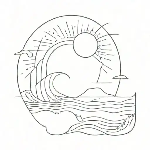 Sun And Sea With A C Draw