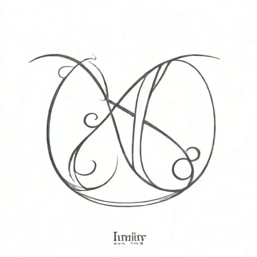 Letter K With Infinity Symbol