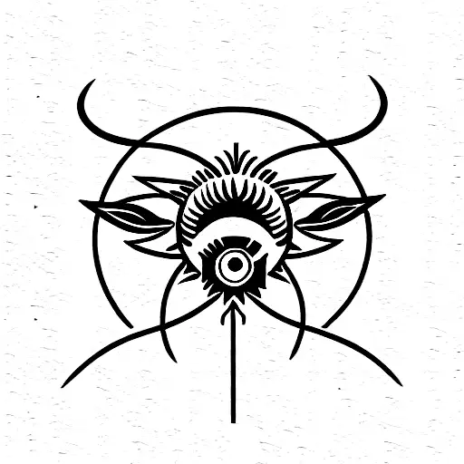 Aries With Third Eye And Fire