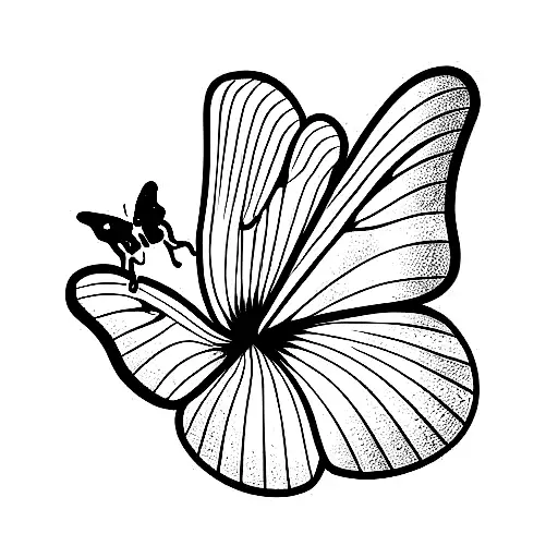 Cat Playing With A Butterfly