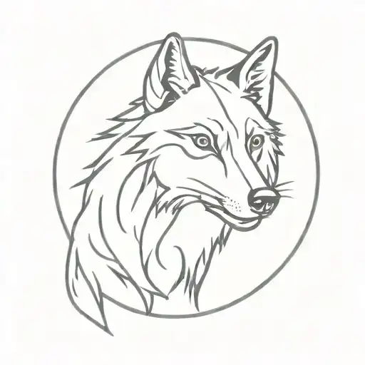 Wolf In A Coin