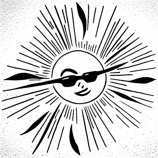Create A Tattoo With The Name Rantie And A Picture Of The Sun And Signs Of Freedom