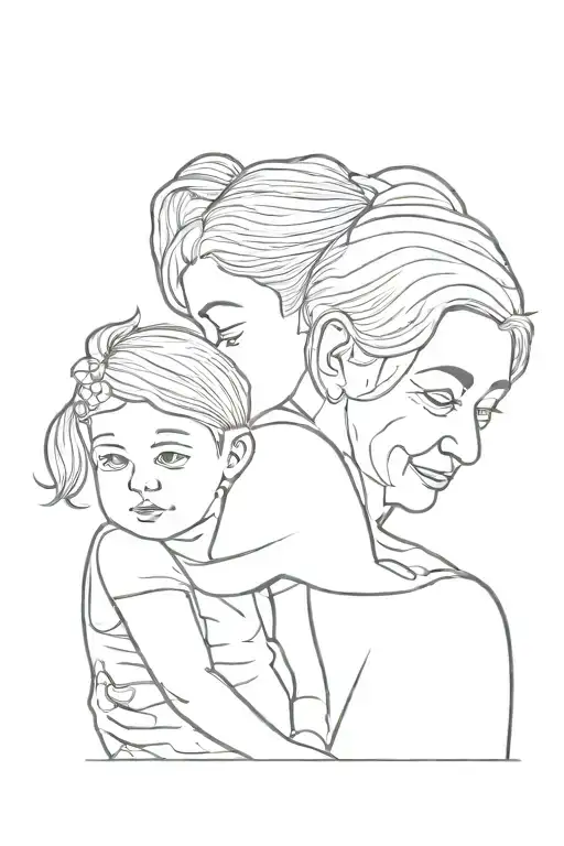 Grandmother And Daughter