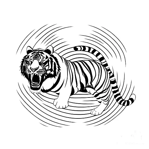 Japanese Tiger Running