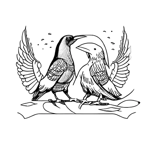 Blacksmith Anvil And Raven