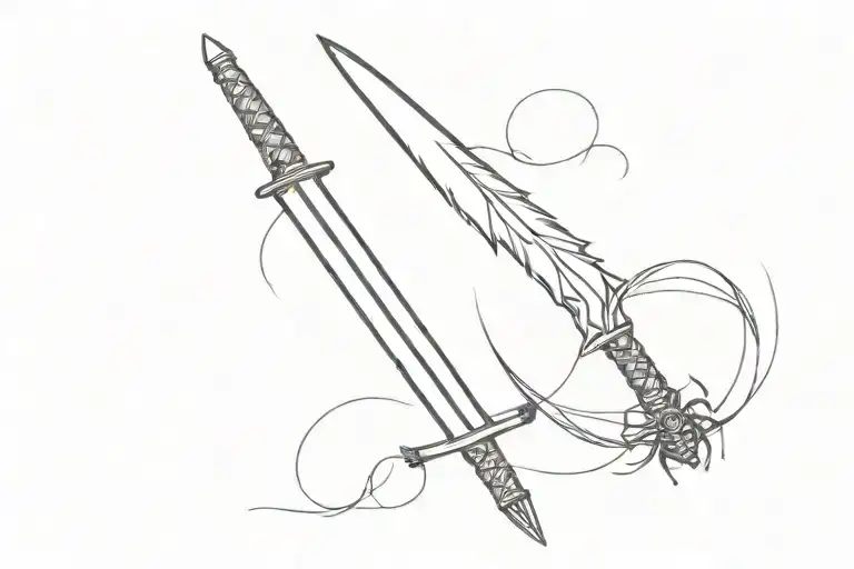 Only A Sword For Forearm But There Is Tiny Tiny Spider Refrences On The Sword