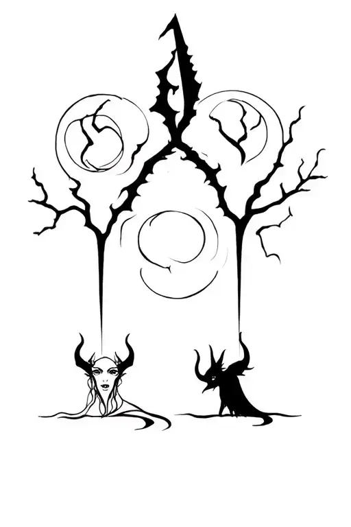 Witch And Devil On The Sabbath