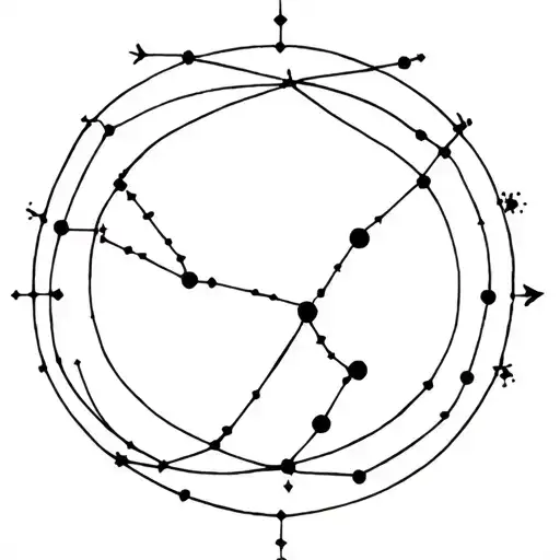 Virgo Constellation And Zodiac Sign Intertwined