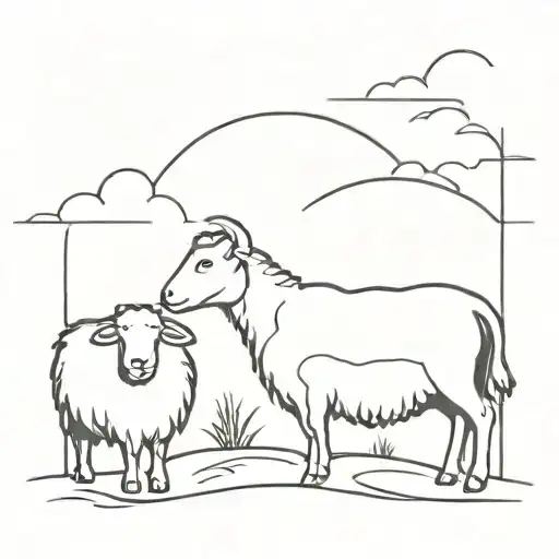 Jesus And Sheep