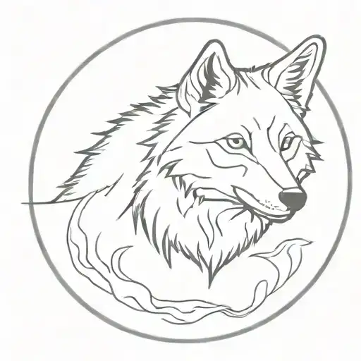 Wolf In A Coin