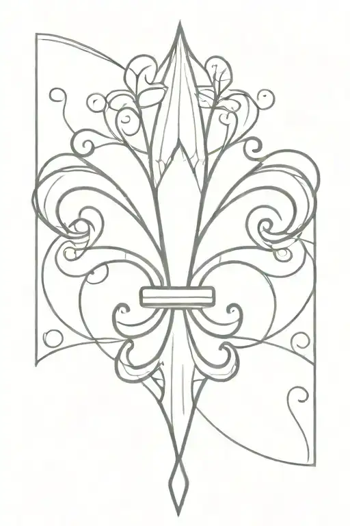 Give Me Picture Tattoo Like Fleur-de-lis Symbol