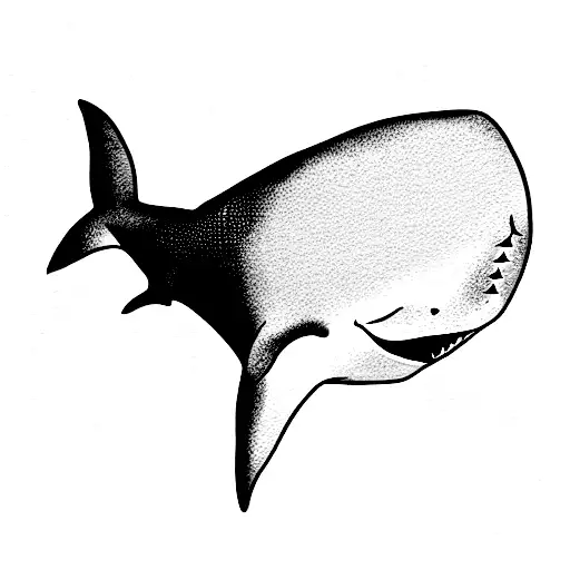 Shark And Ocea Mine In The Shape Of The Heart