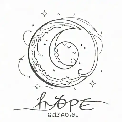 Moon And The Word Hope Written