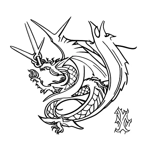 Dragon Emblem Grom Comics Iron Fist With Tail That Goes Around My Forearm