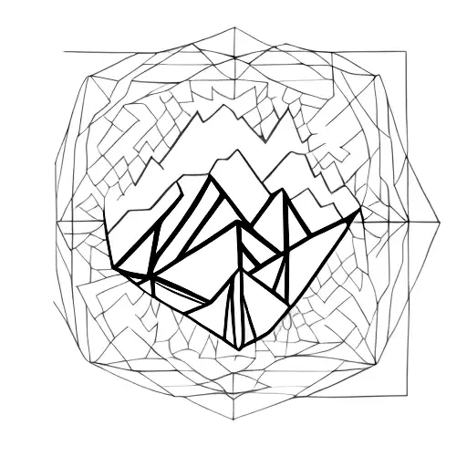 Simple Geometric Mountain