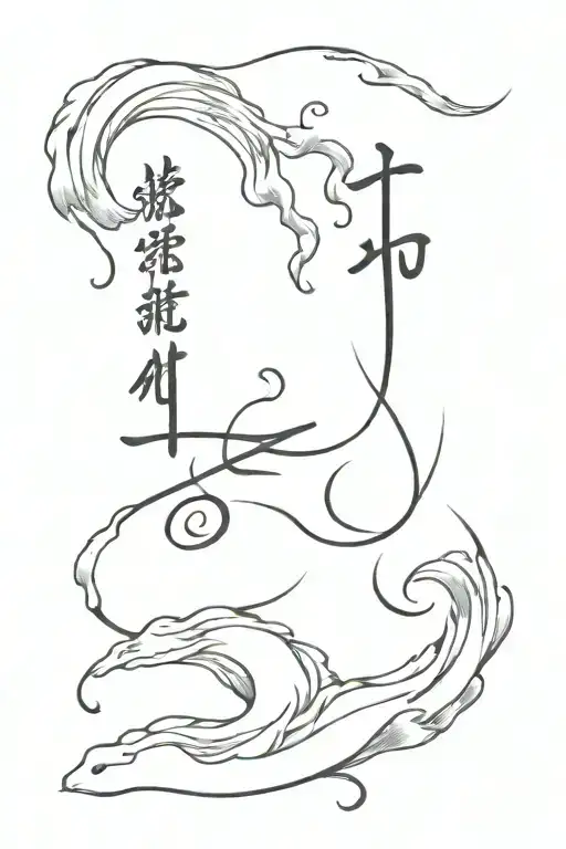 Still Water In Chinese Writing