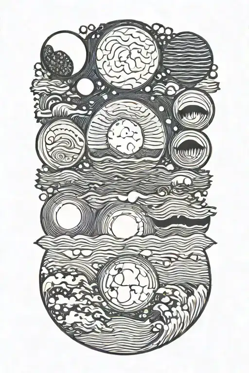 Ocean And Moon Phases