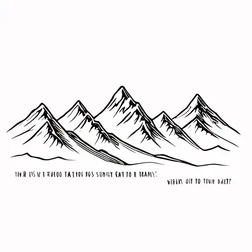 Mountains With Bible Verse Underneath