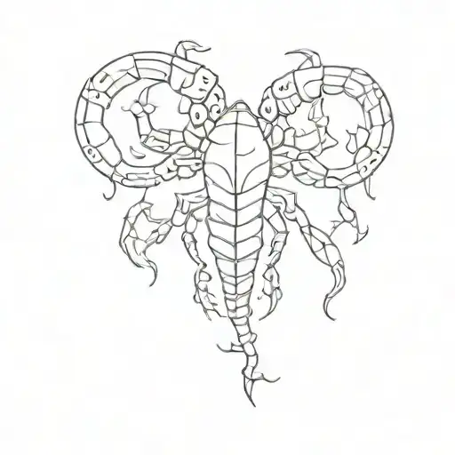 Scorpian With Heart And Water Element
