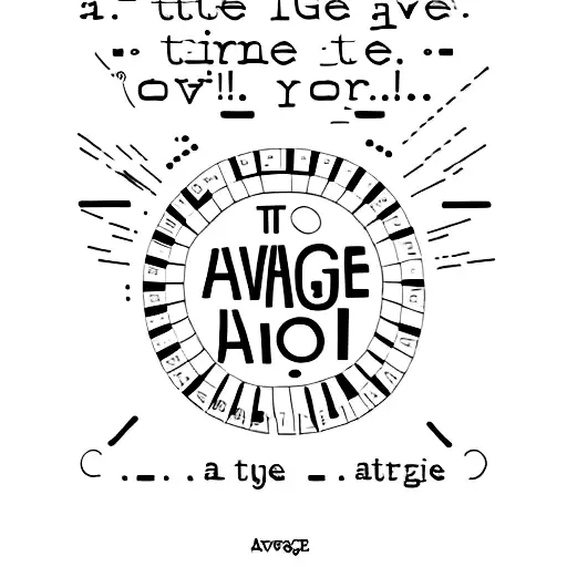 A Quote 'Refuse To Be Average' Written In A Stylish Typewriter Font