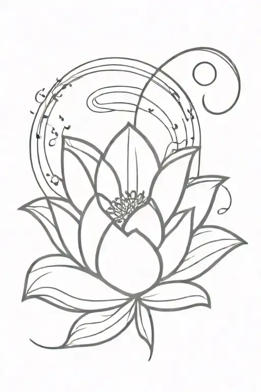 Lotus Flower Moon In Arrow
