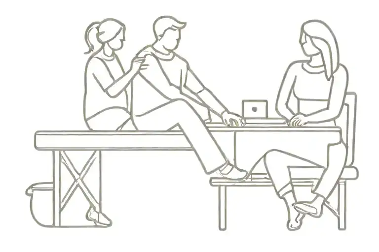 Family Love Sitting Desk