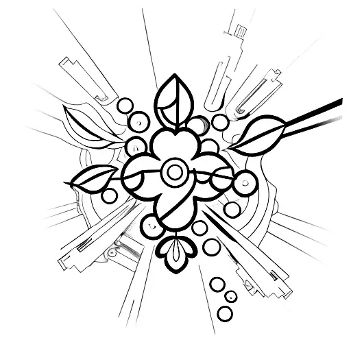 A Minimalist Silhouette Of A Billionaire Surrounded By Floating 6 Leaf Clovers